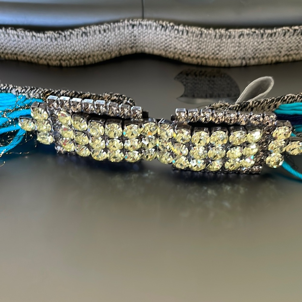 Exquisite J Crystal Elastic Belt